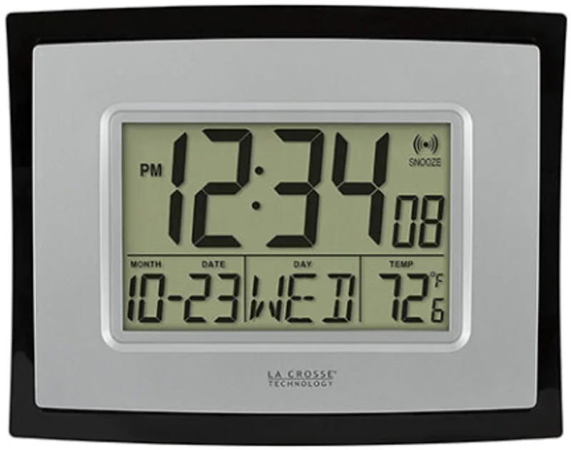 WALL CLOCK DIGITAL W/TEMPERATURE