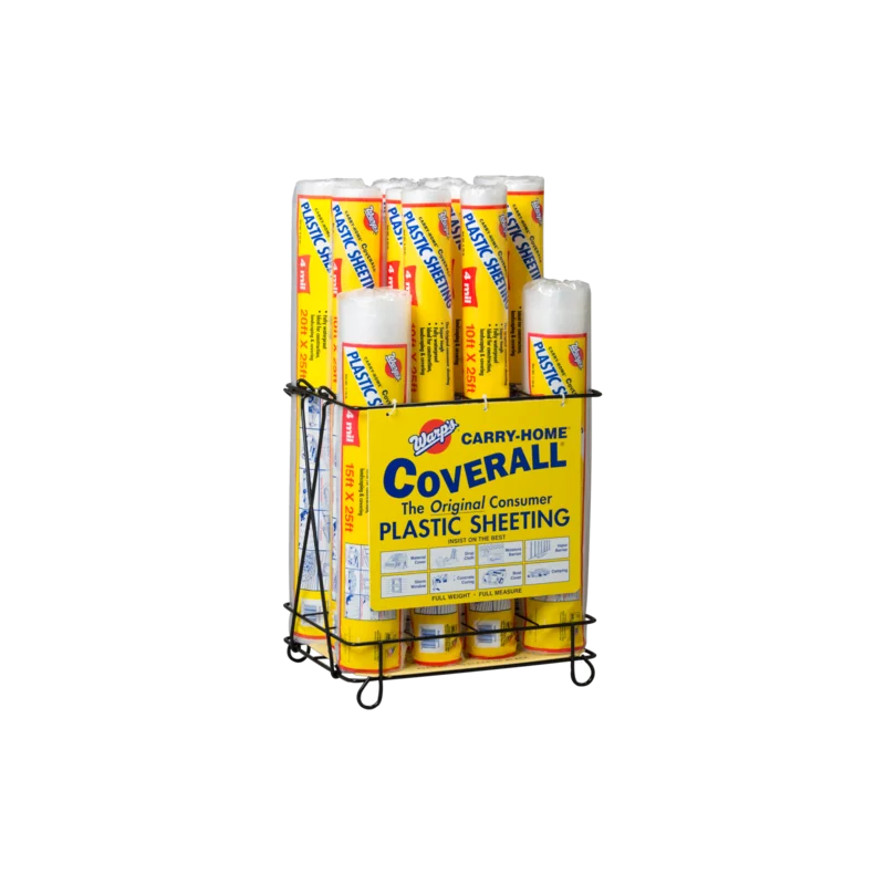 Warp Brothers Carry-Home Coverall" Clear Coverall Poly Display 4 Mil Clear