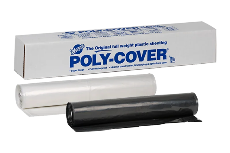 Warp Brothers Poly-Cover Genuine Plastic Sheeting 16' x 100' x 6 Mil Clear