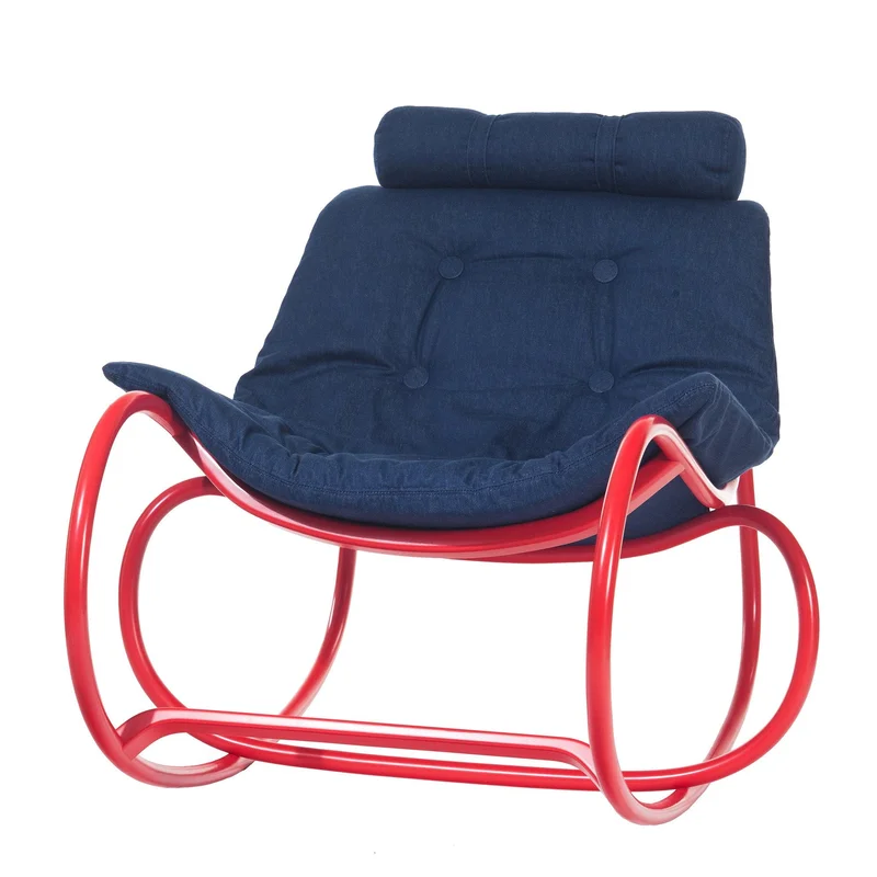 Wave rocking armchair