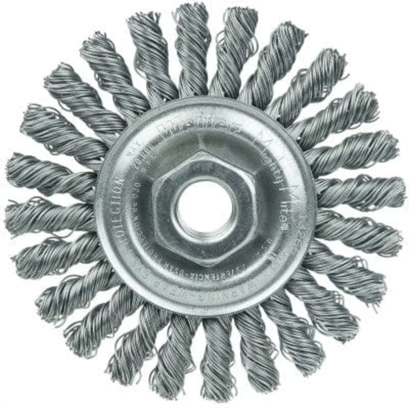 Weiler Cable Twist Knot Wire Wheel - 4" Steel 13266