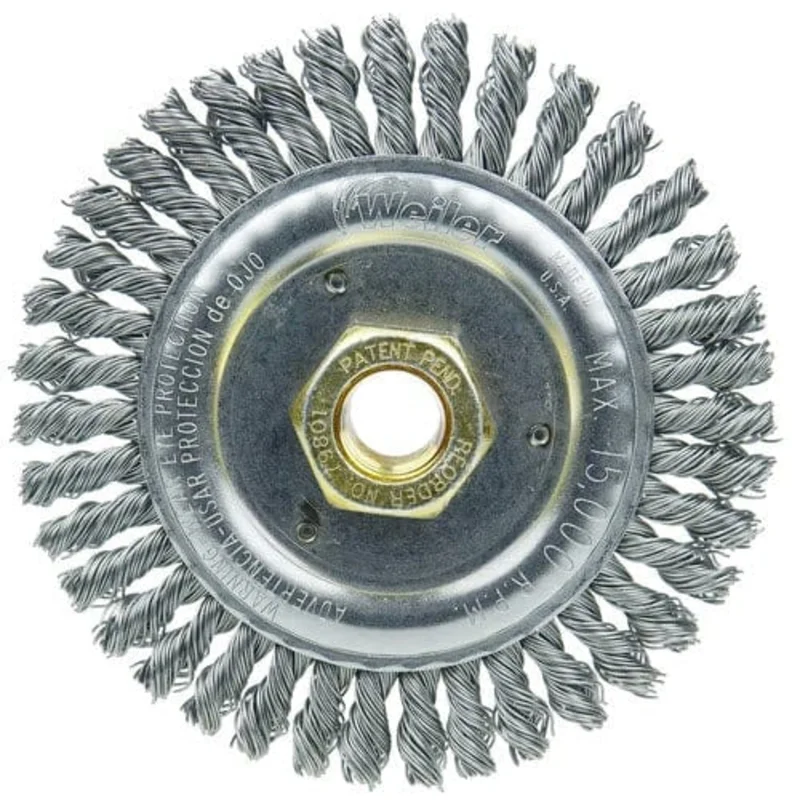 Weiler Dually Stringer Bead Wheel - 4-1/2" Steel 79801