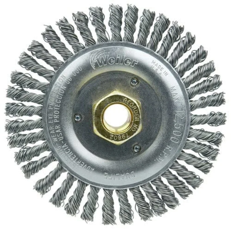 Weiler Dually Stringer Bead Wheel - 5" Steel 79802