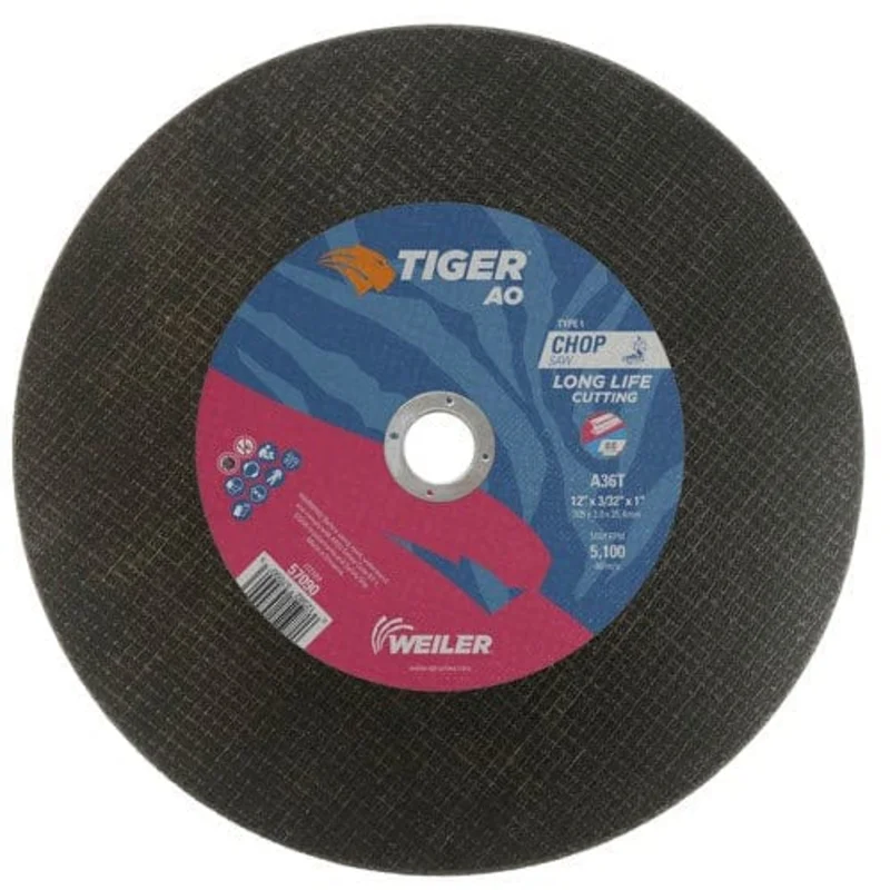 Weiler Tiger Chop Saw Cutting Wheel - 12" X 3/32" Type 1 57090