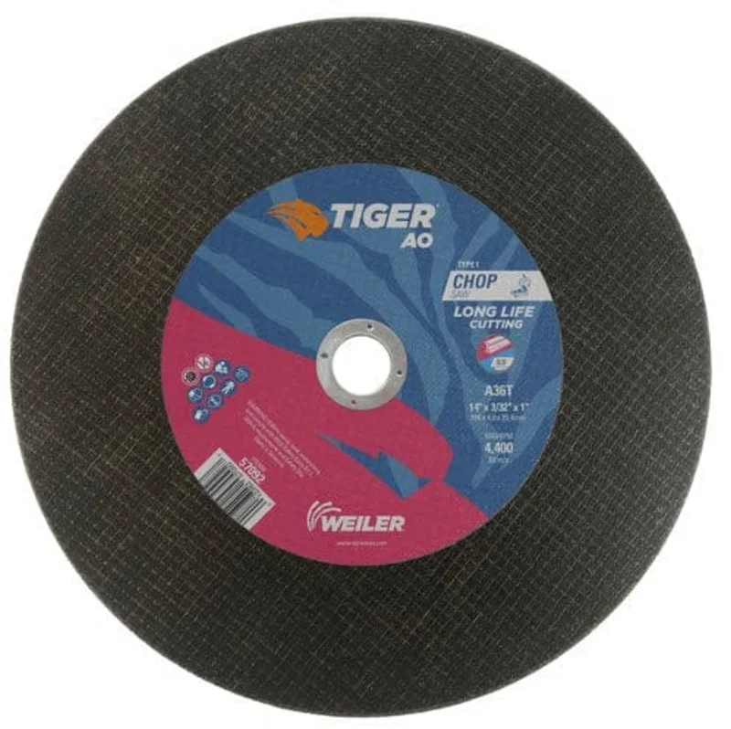 Weiler Tiger Chop Saw Cutting Wheel - 14" X 3/32" Type 1 57092