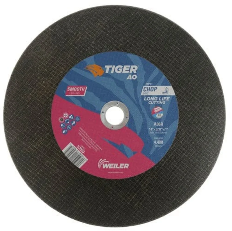 Weiler Tiger Chop Saw Cutting Wheel - 14" X 3/32" Type 1 57093