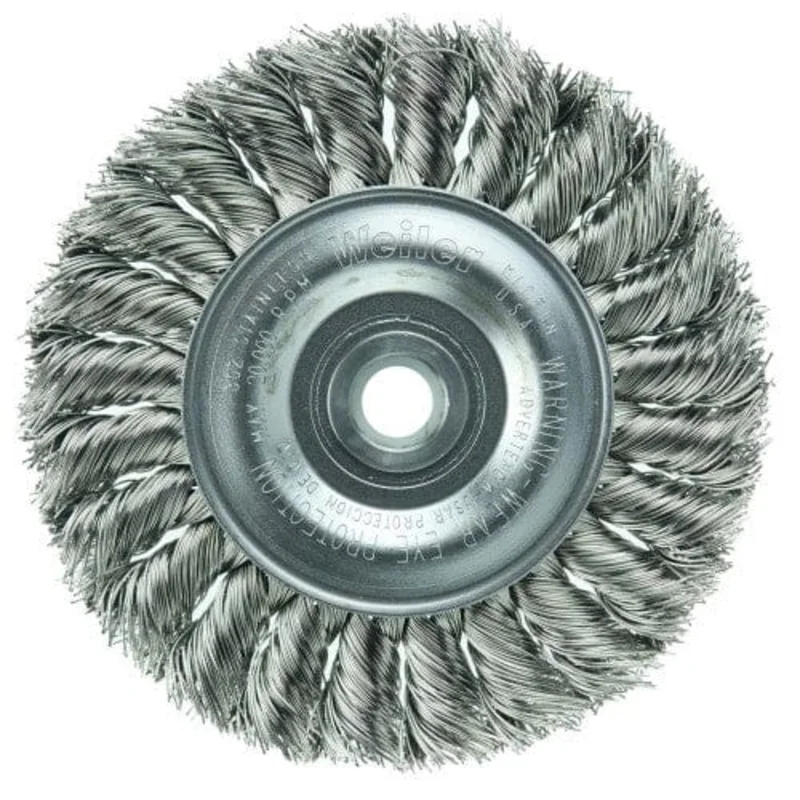 Weiler Twist Knot Wire Wheel - 4" Stainless Steel 08294