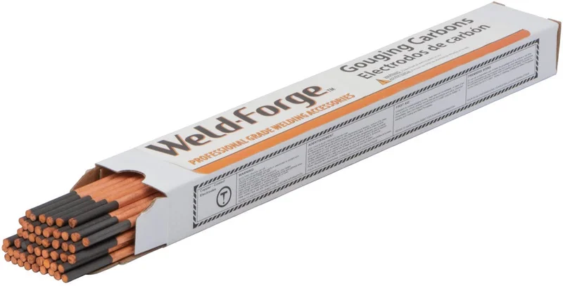Weld-Forge Pointed Carbon Arc Gouging Electrodes - DC Copper Coated