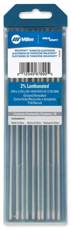 Weldcraft 2% Lanthanated Tungsten Electrode WL2332X7