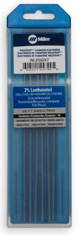 Weldcraft 2% Lanthanated Tungsten Electrode WL2532X7