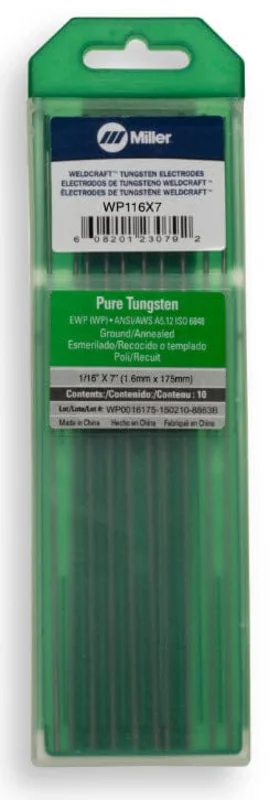 Weldcraft Pure Tungsten Electrode WP116X7