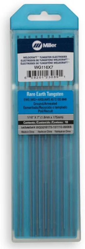 Weldcraft Rare Earth Tungsten Electrode WG116X7