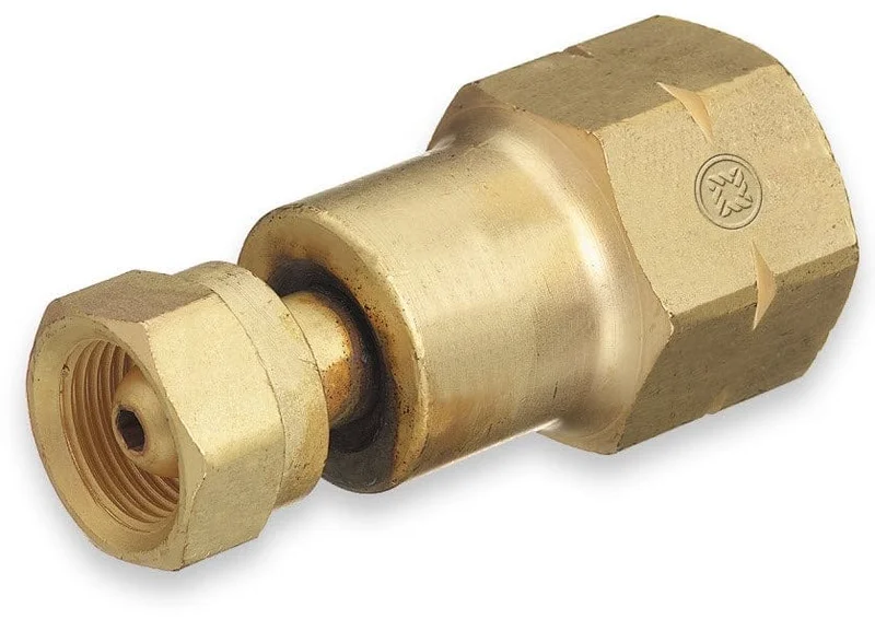 Western CGA-200 (MC) to CGA-510 (POL) Acetylene Cylinder Adapter 324