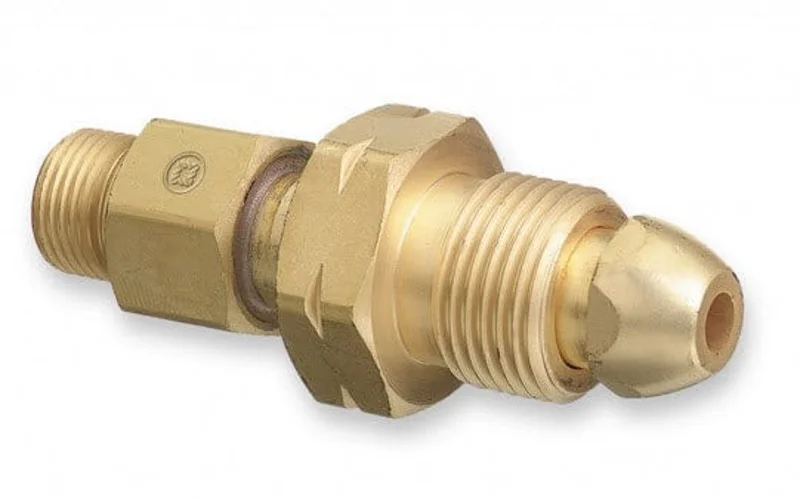 Western CGA-510 (POL) to CGA-520 (B) Acetylene Cylinder Adapter 320