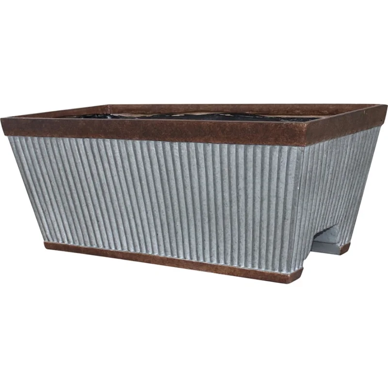 WESTLAKE DECK RAIL PLANTER GALVANIZED