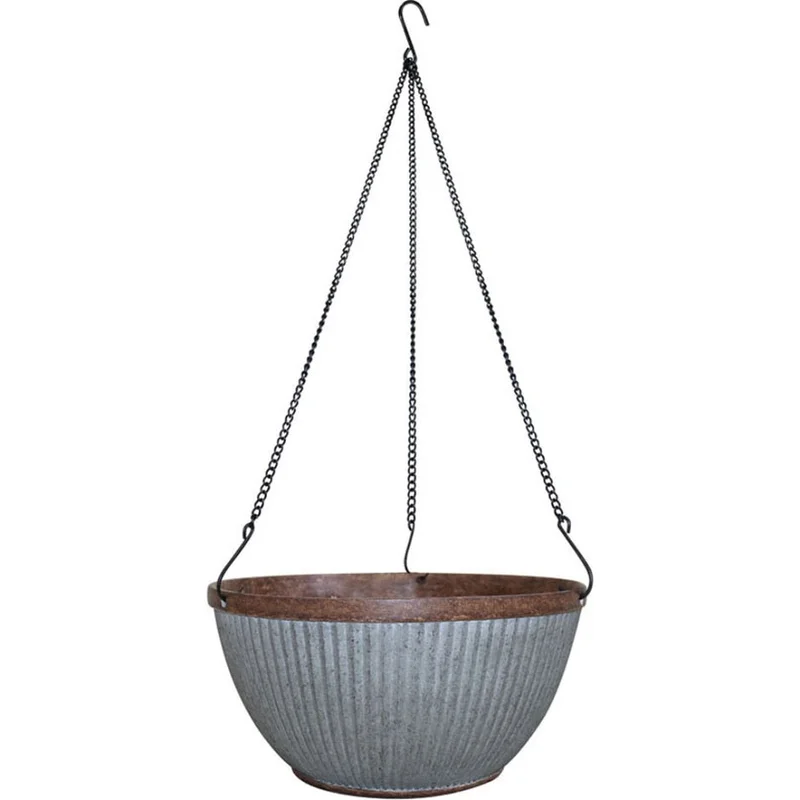 WESTLAKE HANGING BASKET PLANTER GALVANIZED