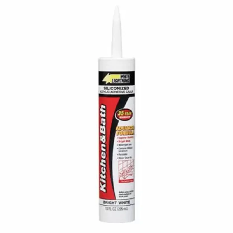White Lightning 10-Oz. Tub & Tile Adhesive Caulk White White