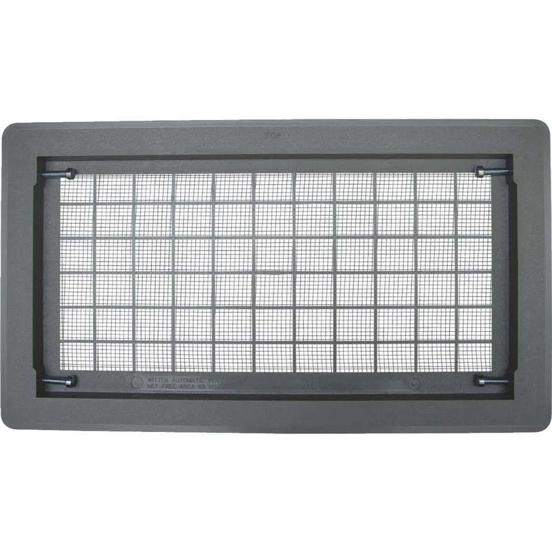 Witten 8 In. x 16 In. Gray Automatic Foundation Ventilator