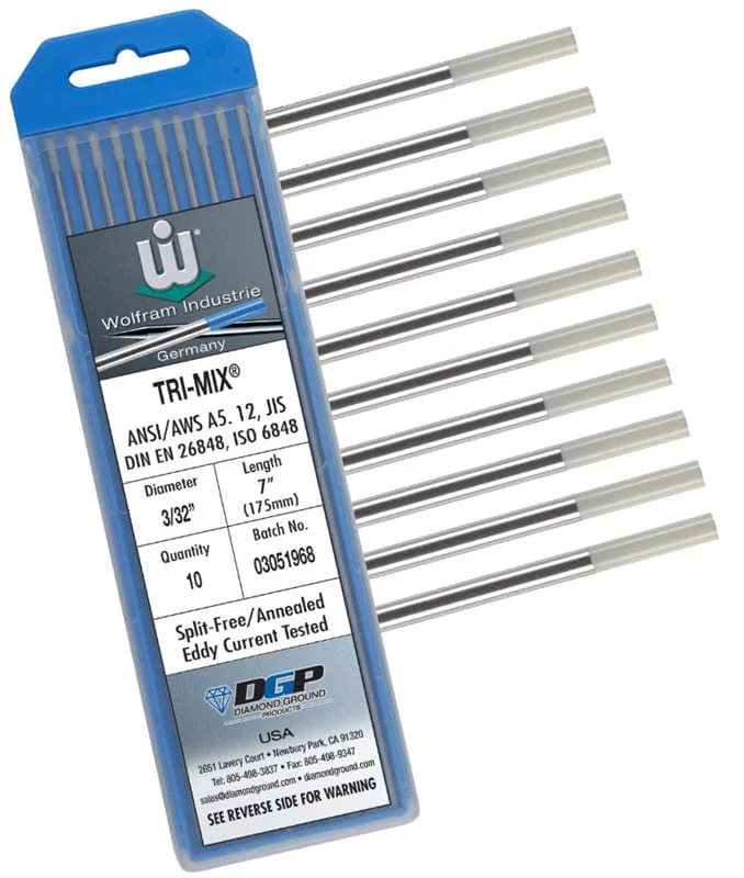 Wolfram Tri-Mix WS2 Tungsten Electrode