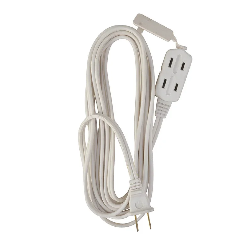 Woods 3-Outlet Extension Cords White