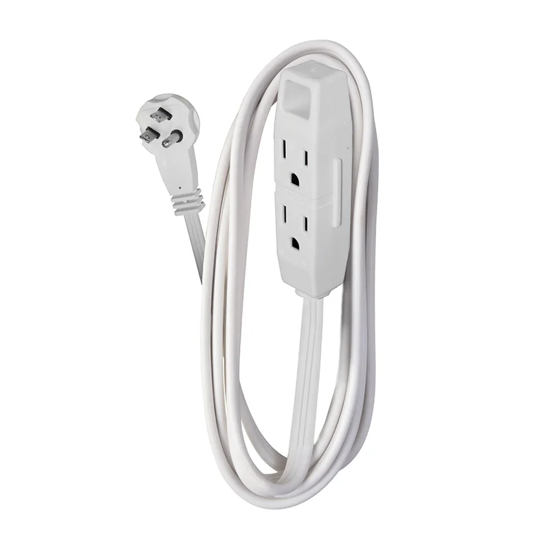 Woods Household 3-Outlet Extension Cords Black