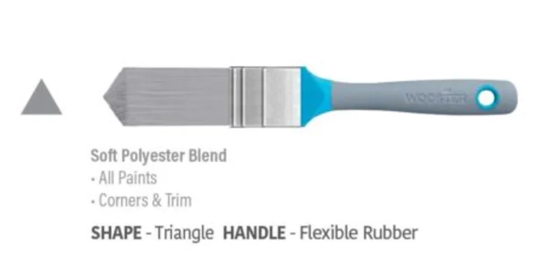 Wooster Brush Flex & Fit Triangle Bristle Paint Brush 8710