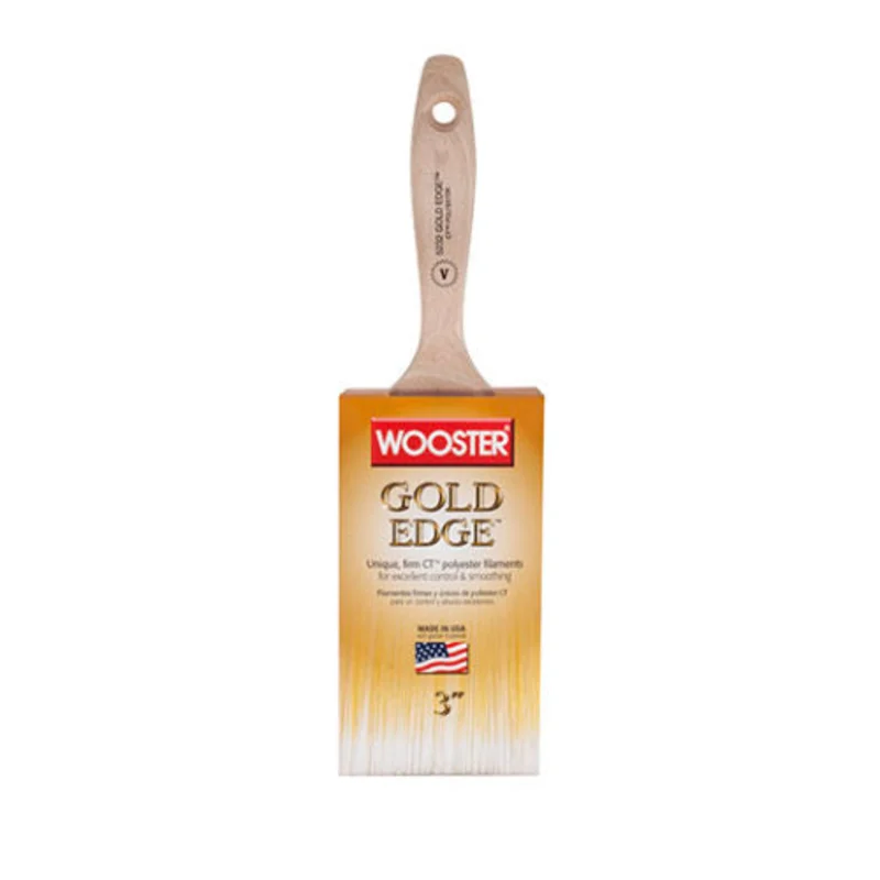 Wooster Brush Gold Edge Polyester Flat Brush 2-1/2" x 2-15/16"