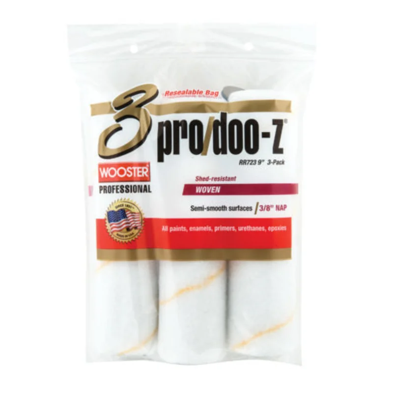 Wooster Brush Pro/Doo-Z Roller Cover 3 Pack 9" X 1/2"