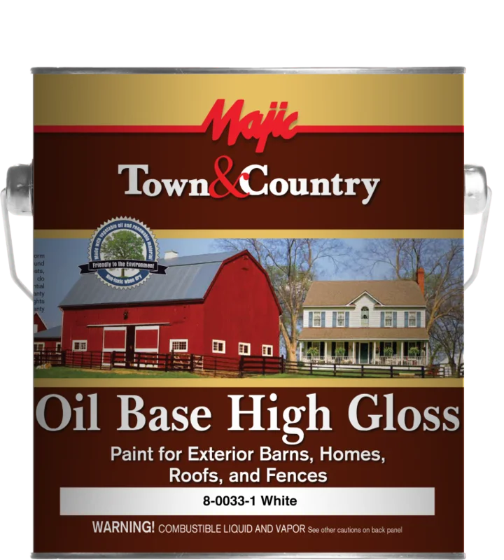 Yenkin Majestic Town & Country Oil Base High Gloss Paint Gloss Black 5 Gallon Gloss Black