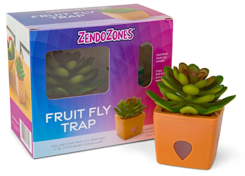 ZendoZones Fruit Fly Traps Serene Sandy Terracotta
