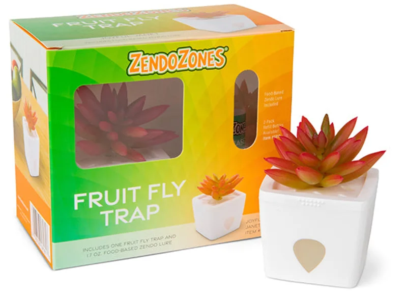 ZendoZones Fruit Fly Traps White