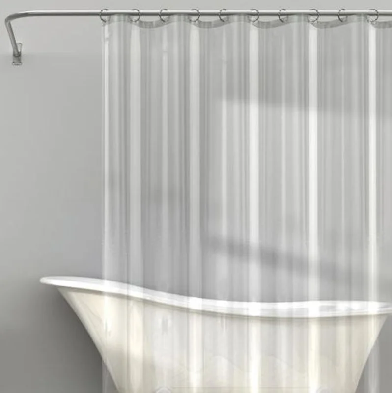 Zenna Home PEVA Medium Weight Shower Curtain Liner Clear - LPRMKKL