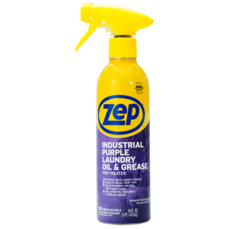 Zep 16 Oz. Industrial Purple Laundry Oil Stain Pre-Treat Stain Remover 156112